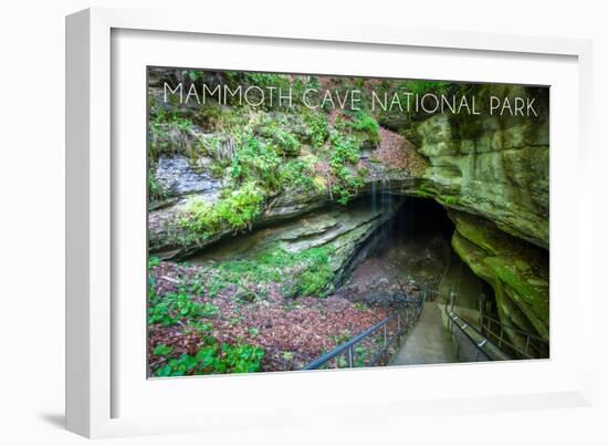 Mammoth Cave, Kentucky - Cave Entrance 2-Lantern Press-Framed Art Print