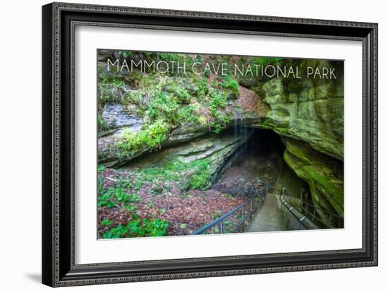 Mammoth Cave, Kentucky - Cave Entrance 2-Lantern Press-Framed Art Print