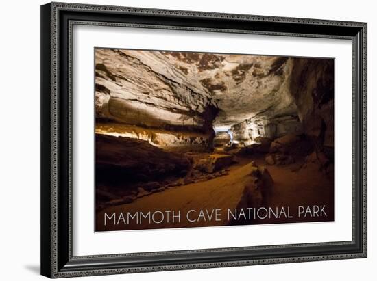 Mammoth Cave, Kentucky - Cave Interior-Lantern Press-Framed Art Print