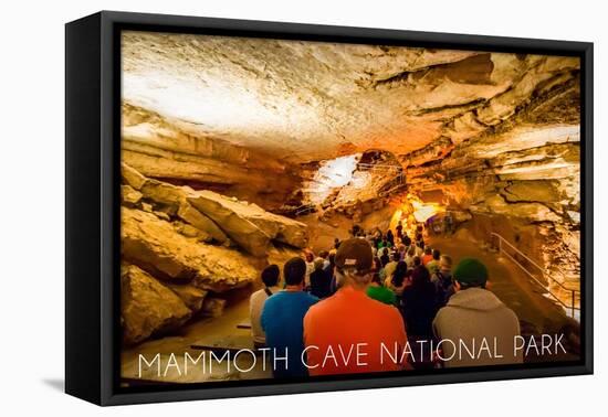 Mammoth Cave, Kentucky - Tour-Lantern Press-Framed Stretched Canvas