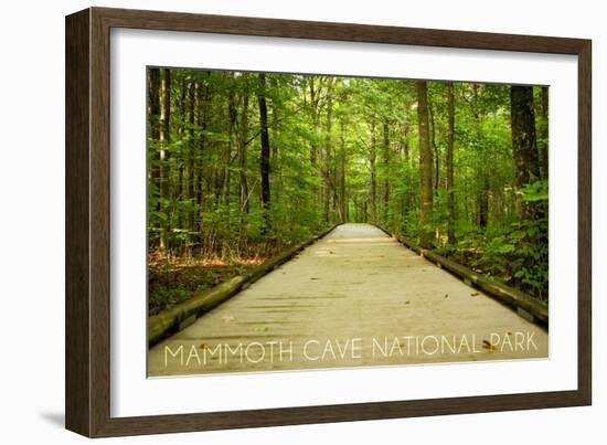 Mammoth Cave, Kentucky - Trail-Lantern Press-Framed Art Print