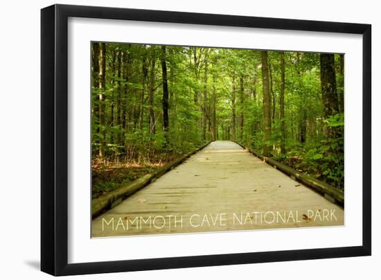 Mammoth Cave, Kentucky - Trail-Lantern Press-Framed Art Print