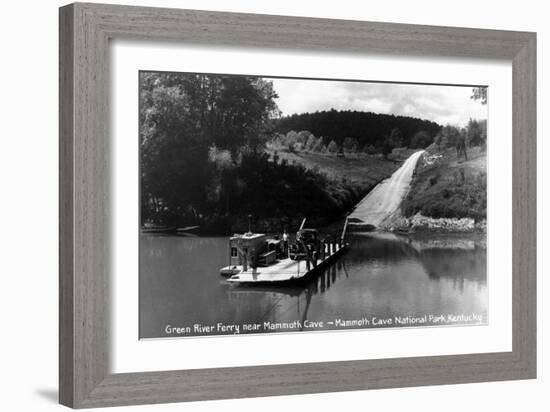 Mammoth Cave Nat'l Park, Kentucky - Green River Ferry-Lantern Press-Framed Art Print