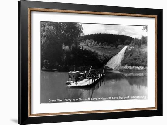 Mammoth Cave Nat'l Park, Kentucky - Green River Ferry-Lantern Press-Framed Art Print