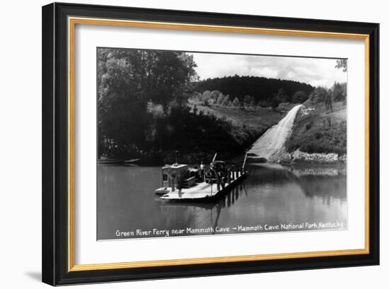 Mammoth Cave Nat'l Park, Kentucky - Green River Ferry-Lantern Press-Framed Art Print