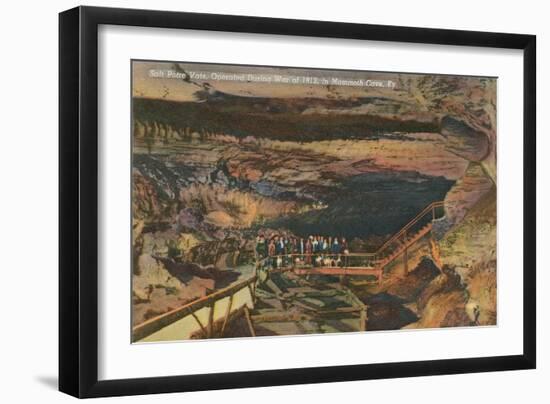 Mammoth Cave, Saltpeter Vats-null-Framed Art Print