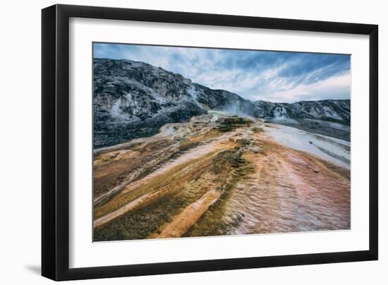 Mammoth Hot Springs Landscape Abstract, Yellowstone National Park-Vincent James-Framed Photographic Print