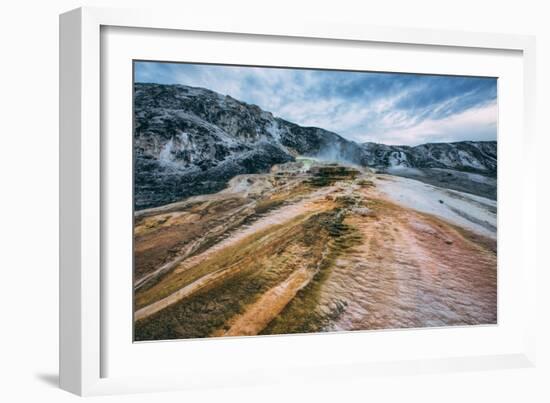 Mammoth Hot Springs Landscape Abstract, Yellowstone National Park-Vincent James-Framed Photographic Print