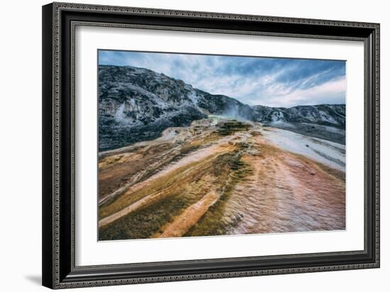 Mammoth Hot Springs Landscape Abstract, Yellowstone National Park-Vincent James-Framed Photographic Print