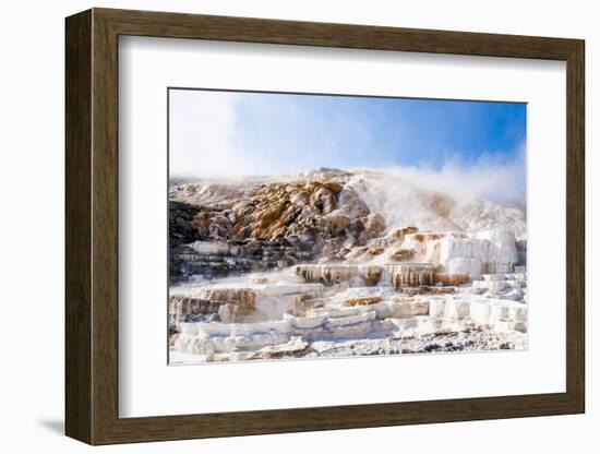 Mammoth Hot Springs Terraces, Yellowstone National Park, Wyoming, United States of America-Michael DeFreitas-Framed Photographic Print