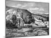 Mammoth Hot Springs, Yellowstone National Park, USA, 19th Century-Edouard Riou-Mounted Giclee Print