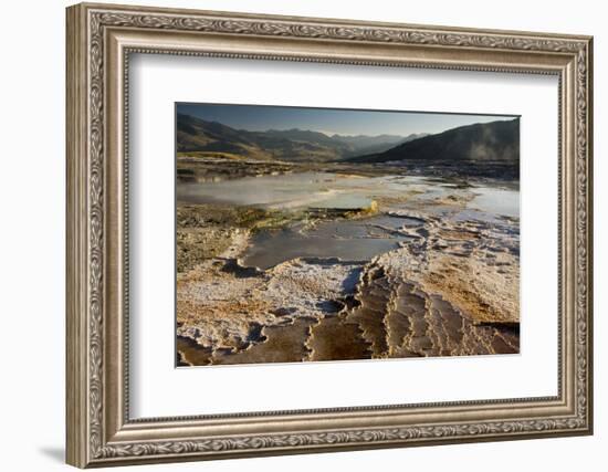 Mammoth Hot Springs, Yellowstone National Park, Wyoming, USA-Michel Hersen-Framed Photographic Print