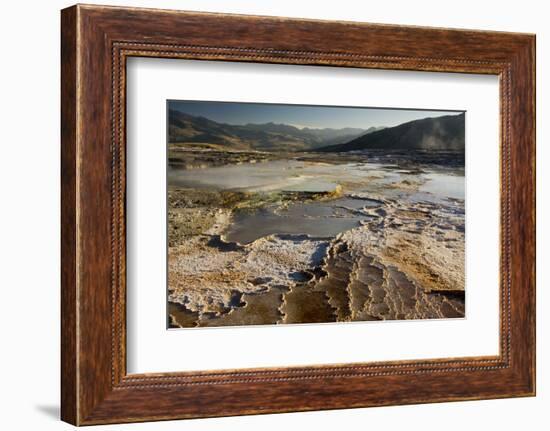 Mammoth Hot Springs, Yellowstone National Park, Wyoming, USA-Michel Hersen-Framed Photographic Print