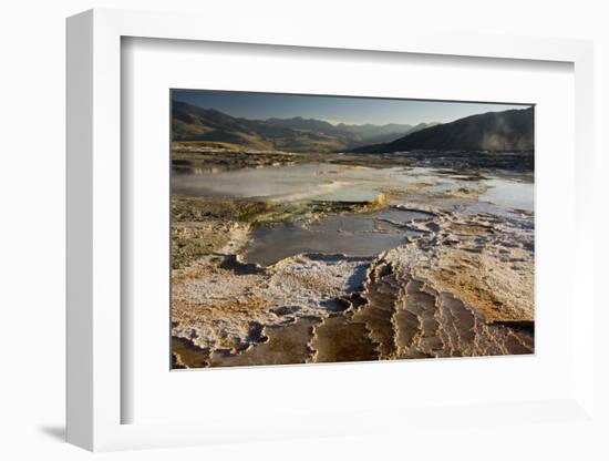 Mammoth Hot Springs, Yellowstone National Park, Wyoming, USA-Michel Hersen-Framed Photographic Print