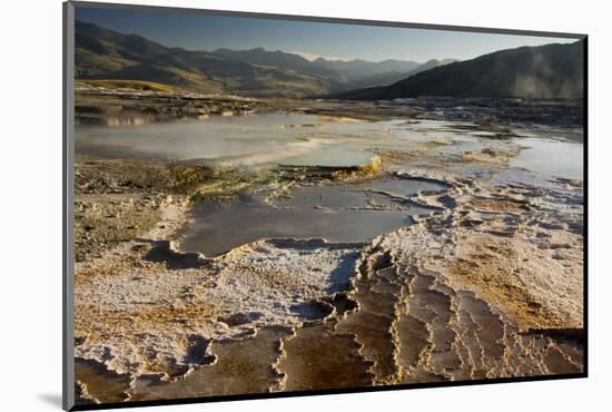 Mammoth Hot Springs, Yellowstone National Park, Wyoming, USA-Michel Hersen-Mounted Photographic Print