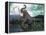 Mammoth Hunt, Lower Paleolithic era, Reconstruction-null-Framed Premier Image Canvas