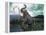 Mammoth Hunt, Lower Paleolithic era, Reconstruction-null-Framed Premier Image Canvas