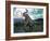 Mammoth Hunt, Lower Paleolithic era, Reconstruction-null-Framed Photographic Print