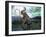 Mammoth Hunt, Lower Paleolithic era, Reconstruction-null-Framed Photographic Print