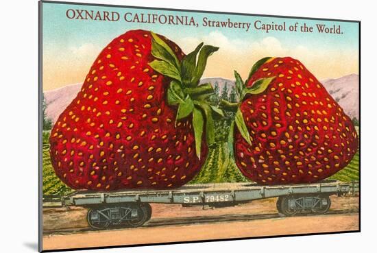 Mammoth Strawberry on Traincar, Oxnard, California-null-Mounted Art Print