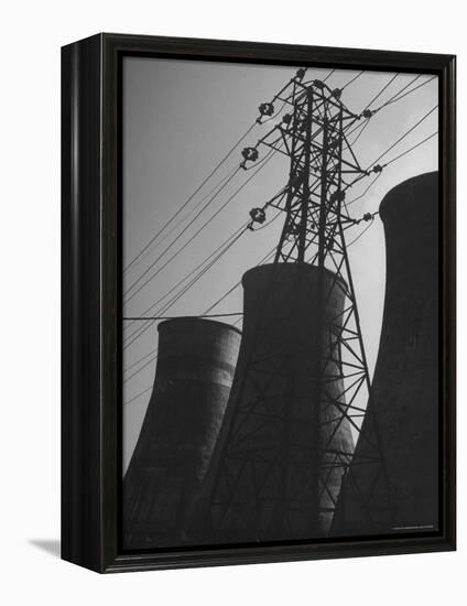 Mammoth Water Condensers at a Power Plant-George Lacks-Framed Premier Image Canvas