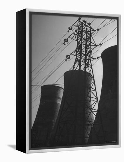 Mammoth Water Condensers at a Power Plant-George Lacks-Framed Premier Image Canvas