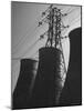 Mammoth Water Condensers at a Power Plant-George Lacks-Mounted Photographic Print