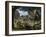 Mammoths And Sabre-tooth Cats, Artwork-Mauricio Anton-Framed Photographic Print