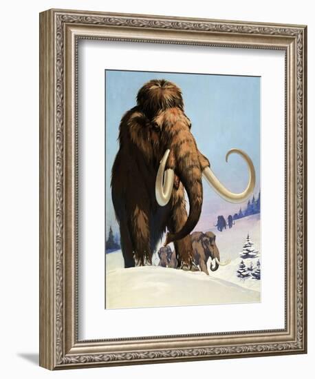 Mammoths from the Ice Age, 1969-Mcbride-Framed Giclee Print