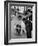 Man Admiring Fiat Automobile Exhibit at the Milan Fair-Ralph Crane-Framed Photographic Print