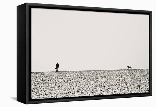 Man and Dog-Torsten Richter-Framed Premier Image Canvas