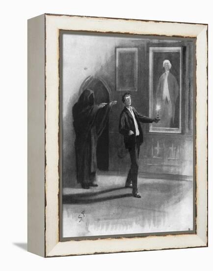 Man and Ghost-Sidney Paget-Framed Stretched Canvas