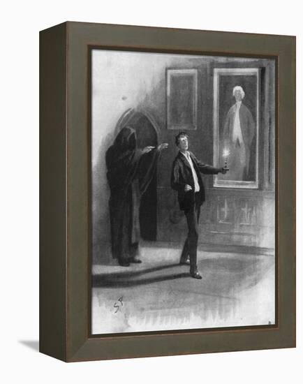 Man and Ghost-Sidney Paget-Framed Stretched Canvas