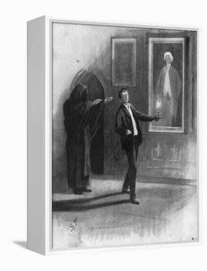 Man and Ghost-Sidney Paget-Framed Stretched Canvas