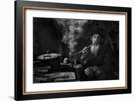 Man And Pipe 1-Moises Levy-Framed Photographic Print