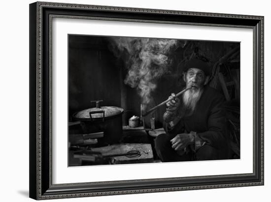 Man And Pipe 1-Moises Levy-Framed Photographic Print