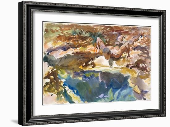 Man and Pool, Florida, 1917-John Singer Sargent-Framed Giclee Print