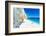 Man and woman holding hands on the idyllic Fteri Beach, overhead view, Kefalonia-Roberto Moiola-Framed Photographic Print