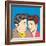 Man and Woman Love Couple in Pop Art Comic Style-Eva Andreea-Framed Art Print