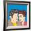 Man and Woman Love Couple in Pop Art Comic Style-Eva Andreea-Framed Art Print