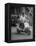 Man and Woman Riding a Vespa Scooter-Dmitri Kessel-Framed Premier Image Canvas