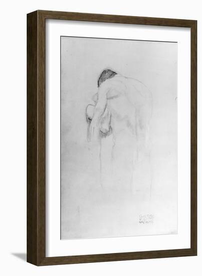 Man and Woman, Study for 'Beethovenfries', 1902-Gustav Klimt-Framed Premium Giclee Print