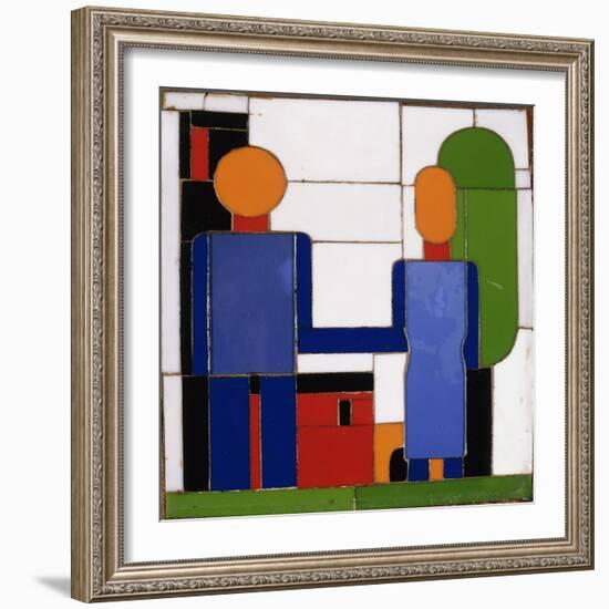 Man and Woman with Intersecting Arms-Franz Wilhelm Seiwert-Framed Giclee Print