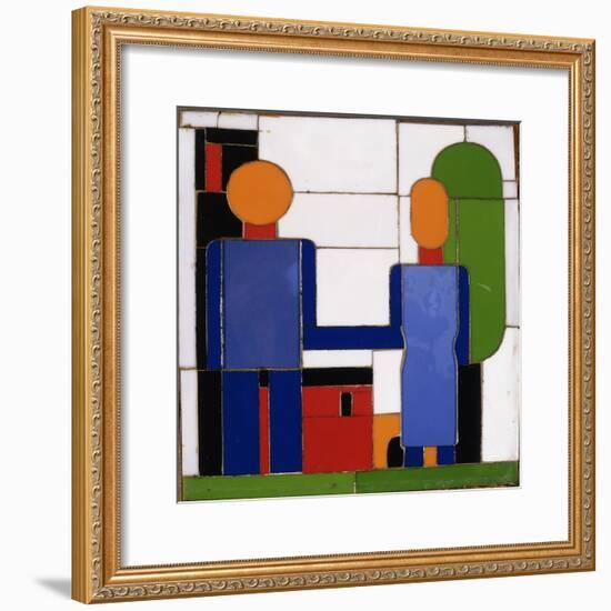 Man and Woman with Intersecting Arms-Franz Wilhelm Seiwert-Framed Giclee Print