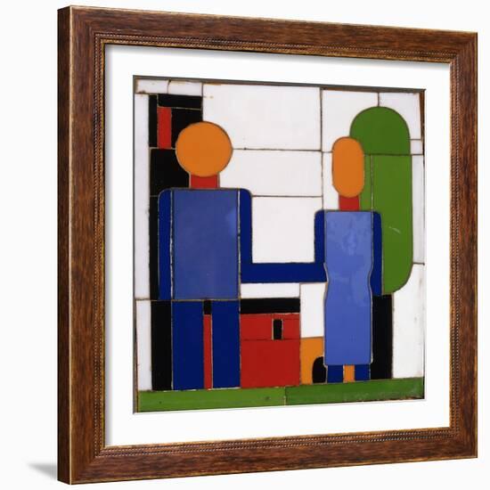 Man and Woman with Intersecting Arms-Franz Wilhelm Seiwert-Framed Giclee Print