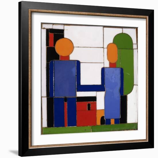 Man and Woman with Intersecting Arms-Franz Wilhelm Seiwert-Framed Giclee Print