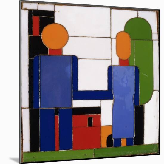 Man and Woman with Intersecting Arms-Franz Wilhelm Seiwert-Mounted Giclee Print