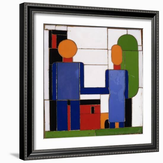 Man and Woman with Intersecting Arms-Franz Wilhelm Seiwert-Framed Giclee Print