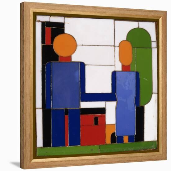 Man and Woman with Intersecting Arms-Franz Wilhelm Seiwert-Framed Premier Image Canvas