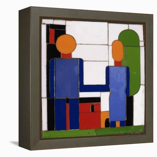 Man and Woman with Intersecting Arms-Franz Wilhelm Seiwert-Framed Premier Image Canvas